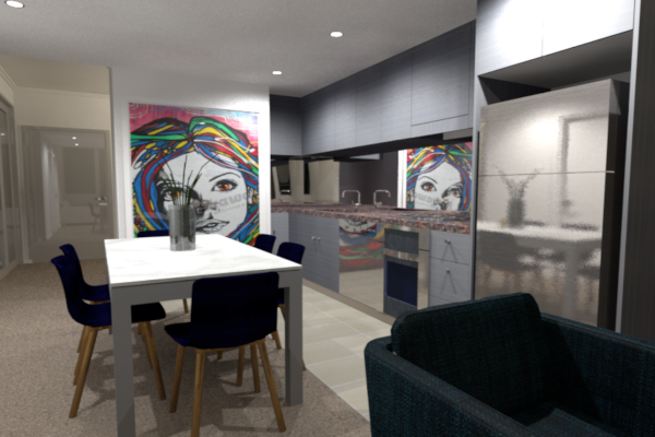 Mount Colah Unit - 3D Render Kitchen